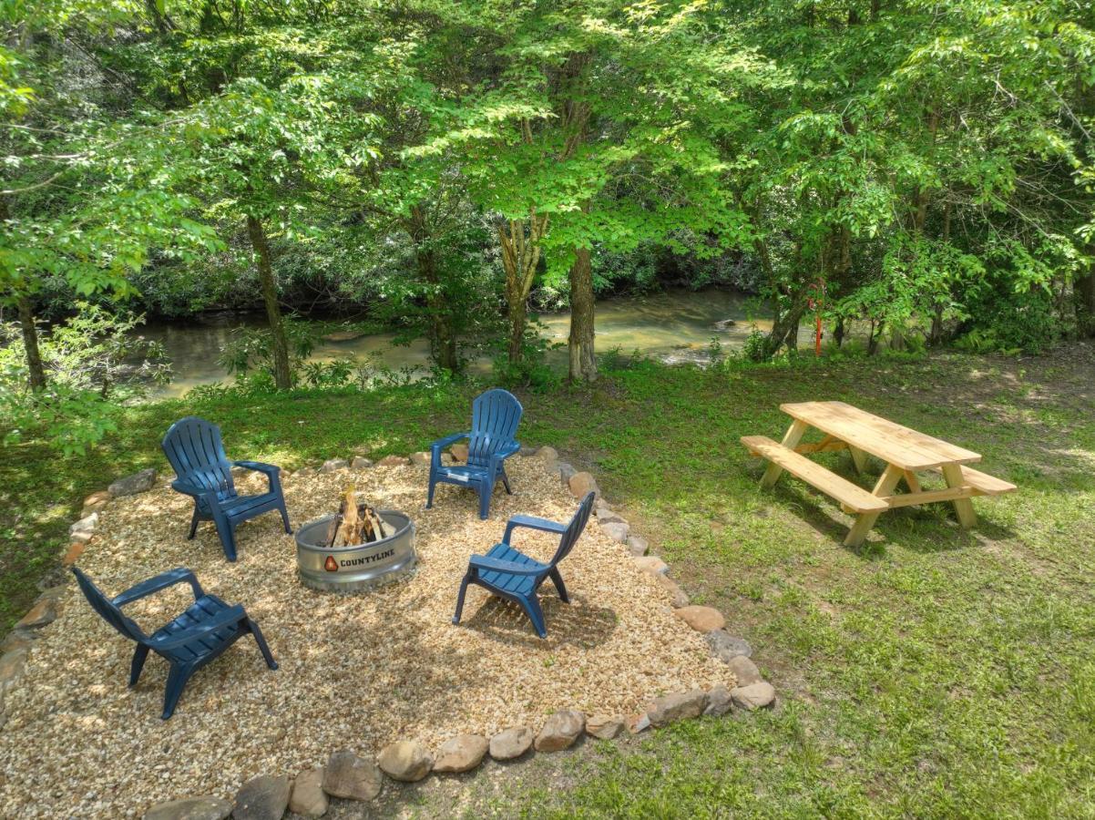 The Chariot - Creek Front With Hottub, Fire Pits, Billiards, Ev Charger - Sandalwood Stays Блу Ридж Екстериор снимка